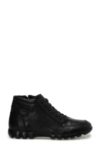 Oxide 703-B 3PR Black Men's Boots- genuine leather - Black