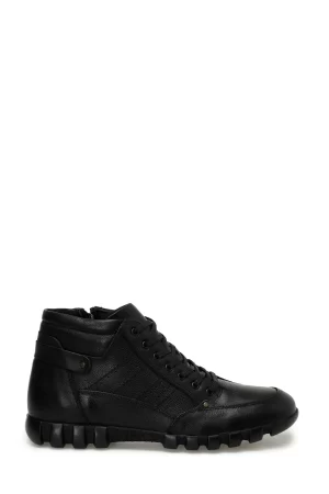 Oxide 703-B 3PR Black Men's Boots- genuine leather