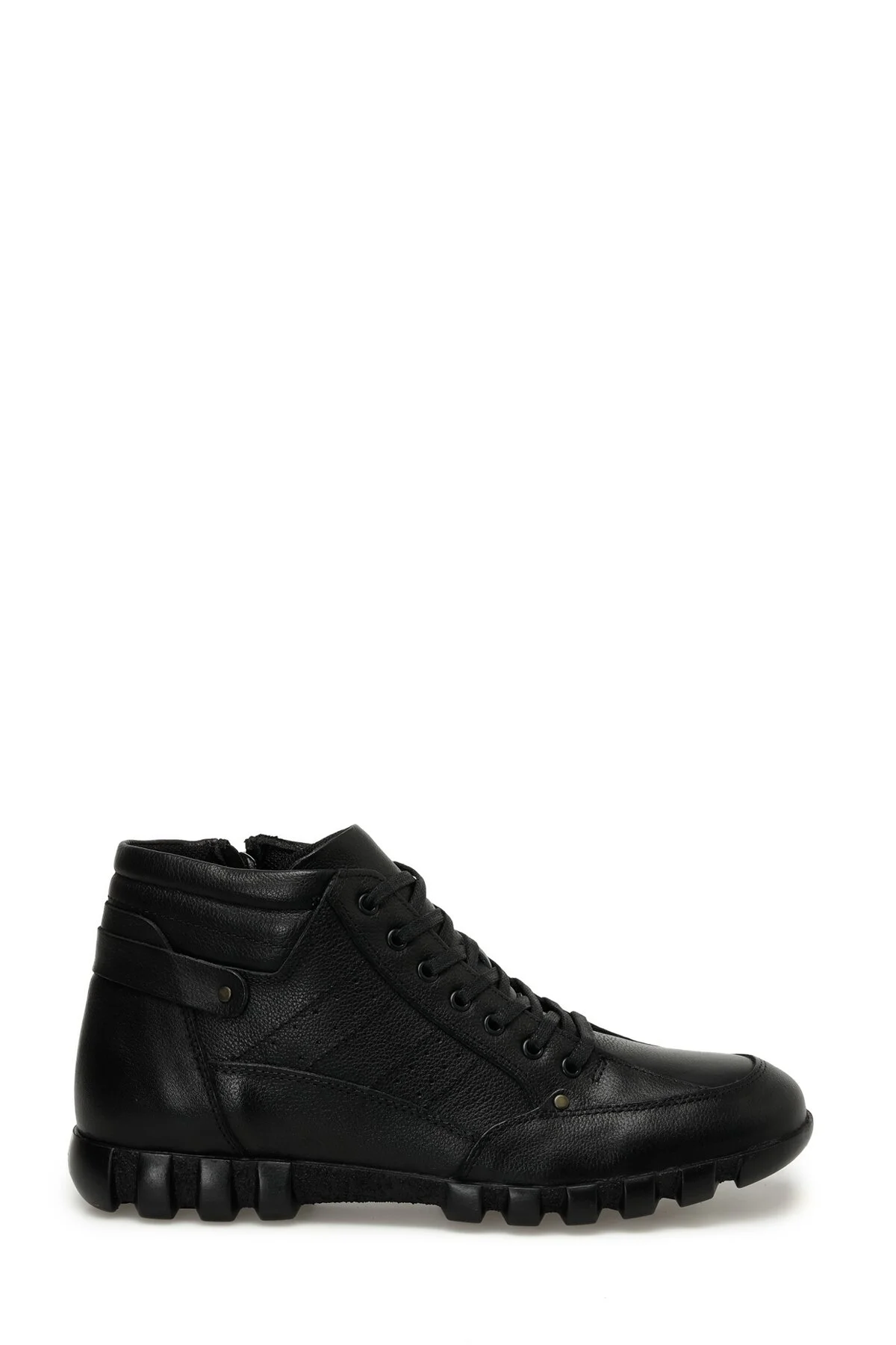 Oxide 703-B 3PR Black Men's Boots- genuine leather