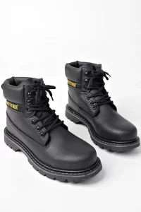 Muggo CATEX Guaranteed Non-Slip Sole Water-Cold Resistant Unisex Winter Boots - Black